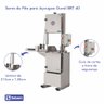 Serra Fita Industrial Gural Brt 40 220v Aço Inox Lâmina 3,15m para Açougue - 2