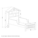 Ver imagem 3 de Cama Solteiro Casinha Princesa Branca e Rosa