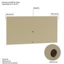 Ver imagem 3 de Painel para TV até 70 Polegadas com LED 2,20m Shop Off White Bege Ac Off White Bege Ac - Olivar Móve