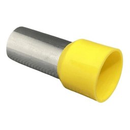 20x Kit Terminal Tubular Ilhós 70mm Amarelo Pré Isolado - 2