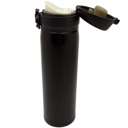 Garrafa Térmica Infantil Mini Garrafinha Inox Quente Frio Trava de Segurança Inquebrável 420 Ml Pret - 8