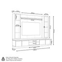 Ver imagem 4 de Conjunto Painel Rack 2 Cristaleiras Been Mdp/mdf Tv até 75 Canela/gris G77 - Gran Belo