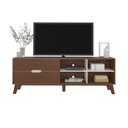 Ver imagem 3 de Rack Tv até 75 Polegadas 2 Gavetas Artely Verona Cedro Off White
