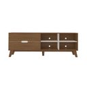 Ver imagem 4 de Rack Tv até 75 Polegadas 2 Gavetas Artely Verona Cedro Off White