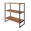 Ver imagem 6 de Nicho Parede Industrial 3 Nichos MDF-MDP Nogal com Preto F5 Office
