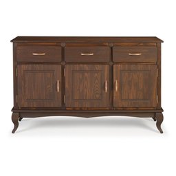 Aparador Buffet Rústico Madeira Maciça Imbuia Shop JM - 2