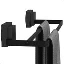 Ver imagem 2 de Kit Porta Toalha de Banho Duplo e Cabide Ventosa F.max