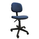 Ver imagem 1 de Cadeira De Escritório Secretaria Giratória Com Regulagem de Altura JSerrano Azul Com Preto