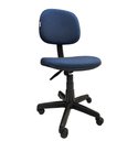 Ver imagem 1 de Cadeira De Escritório Secretaria Giratória Com Regulagem de Altura JSerrano Azul Com Preto