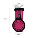 Ver imagem 6 de Dispenser Comedouro e Bebedouro 3 em 1 para Pet 750ml Rosa