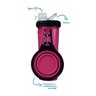 Dispenser Comedouro e Bebedouro 3 em 1 para Pet 750ml Rosa - 4
