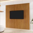 Ver imagem 2 de Painel Ripado para Tv 2,50m X 2,32m Naturalle - Mavaular