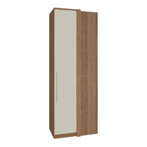 Guarda Roupa Modulado Canto Reto 245cm Setiba Plus Carvalho/off White