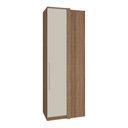 Ver imagem 1 de Guarda Roupa Modulado Canto Reto 245cm Setiba Plus Carvalho/off White