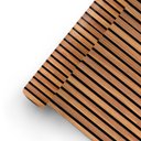 Ver imagem 2 de Papel de Parede Adesivo Tiras de Madeira Decorativo 2,80m