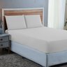 Kit Lençol Queen Size 100% Algodão Percal 300 Fios 3 Peças:branco - 1