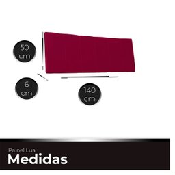 Cabeceira Painel Casal de Cama Box Estofada Lua 140 Cm Veludo - 5