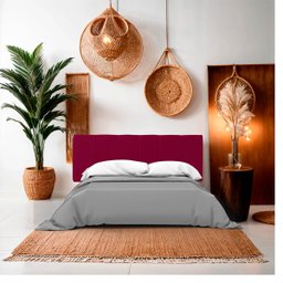 Cabeceira Painel Casal de Cama Box Estofada Lua 140 Cm Veludo - 2