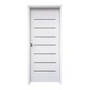 Ver imagem 1 de Kit Porta de Madeira 215x87cm Batente 14cm com Guarnição Cristal Primer Uniportas Abertura Direita