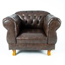 Ver imagem 1 de Poltrona Chesterfield Capitonê Elisabeth Corano Marrom Decoração, Recepção, Salas de Tv e Estar