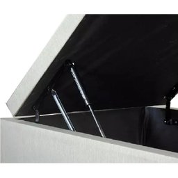 Base Box Baú Blindado Solteiro 088 X 188 X 42:branco - 2