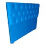 Cabeceira Capitonê Luna Suede Azul Casal 140 X 120:Azul - 4