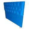 Cabeceira Capitonê Luna Suede Azul Casal 140 X 120:Azul - 2