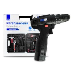 Maleta de Feramentas Completa Parafusadeira E Furadeira 12v - 6