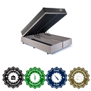 Ver imagem 6 de Cama Box King com Baú 193x203 com Colchão Adapto Molas Ensacadas Ecoflex Suede