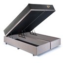 Ver imagem 4 de Cama Box King com Baú 193x203 com Colchão Adapto Molas Ensacadas Ecoflex Suede