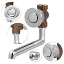 Ver imagem 3 de Torneira Automática Antivandalismo de Parede Bica 14 cm - Kit com 10 Unidades