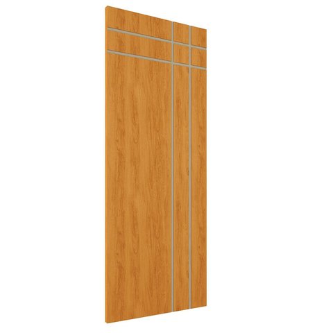 Porta de Madeira Frisada U.v 210cm X 90cm - R40t:cerejeira