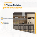 Ver imagem 3 de Kit 4 Banqueta Quadrada Preta para Balcão Ilha Cozinha Gourmet Bancada Piscina Bares Àrea de Lazer
