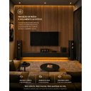 Ver imagem 3 de Painel Ripado Acústico 2,85m Marrom/Laranja/Amadeirado Graddus
