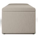 Ver mais imagens de Calçadeira Recamier Baú para Cama de Casal King Dália 195x50 Cm W01 Linho Bege - Lyam Lyam Decor