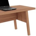 Ver imagem 7 de Mesa para Escritório Escrivaninha 2 Gavetas Amêndoa