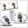 Caneca Branca Personalizada Devocional Café com Deus Pai em Porcelana 325 Ml Presente Criativo Fé - 1