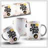 Caneca Branca Personalizada Devocional Café com Deus Pai em Porcelana 325 Ml Presente Criativo Fé - 2