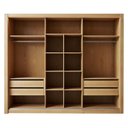 Ver imagem 5 de Guarda-Roupa Casal 100% MDF 3 Portas de Correr 4 Gavetas com LED Boston Yescasa