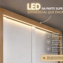 Ver imagem 7 de Guarda-Roupa Casal 100% MDF 3 Portas de Correr 4 Gavetas com LED Boston Yescasa