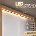 Ver mais imagens de Guarda-Roupa Casal 100% MDF 3 Portas de Correr 4 Gavetas com LED Boston Yescasa