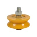 Ver imagem 3 de Roldana Portão Nylon Laranja 2.1/2" Cantoneira com Parafuso - Fp