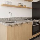 Ver imagem 1 de Pia de Granito Arabesco 120cm Espaço Cooktop e Cuba Inox N1: Arabesco