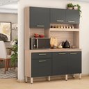 Ver imagem 3 de Armário Cozinha Compacta 10 Portas Osaka Avena Grafito