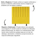 Ver imagem 5 de Cabeceira Estofada Cama Solteiro 90cm Luna Suede e Frame Amarelo