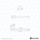 Ver imagem 2 de Porta Toalha de Rosto Inox Tarsila Bela Metais