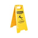 Ver imagem 1 de Cavalete de Sinalização Cuidado Piso Escorregadio 610x300mm Plastcor