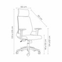 Ver imagem 5 de Conjunto 2 Cadeiras Ergonômica NR17 Presidente Braços 3D Toledo Rivatti