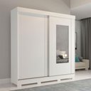 Ver imagem 1 de Guarda Roupa Panan Ilheus 2 Portas com Espelho Branco - 100% Mdf