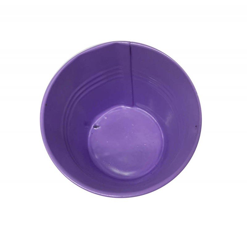 Balde Cachepot de Metal Para Mesa Festa Evento Mini Roxo Kit Com 12 - 3